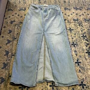 Universal Thread Denim Maxi Skirt Size 4